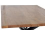 GINER Y COLOMER Table de salle à manger en bois d'acacia et métal noir